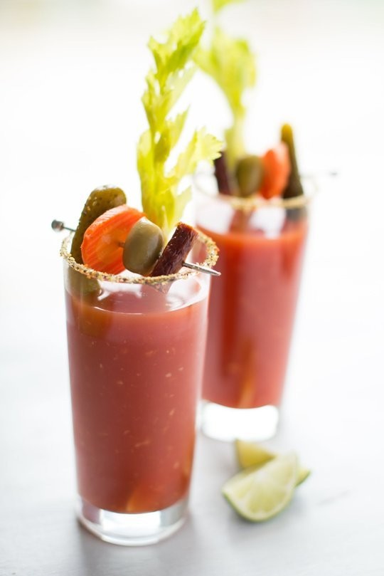 Spicy kombucha Bloody Mary
