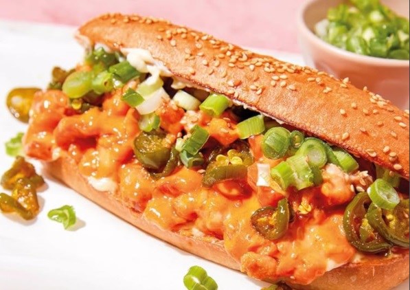 Spicy Korean chicken cheesecake