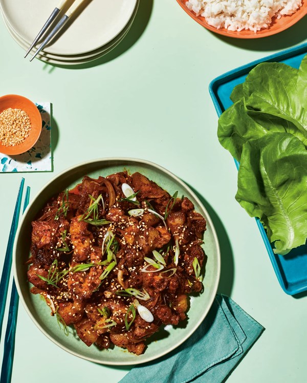 Spicy Korean pork belly (Duru chigi)