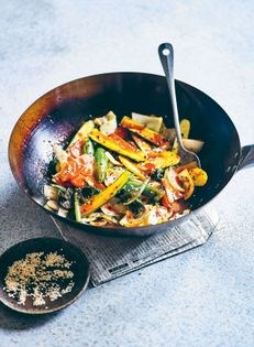 Spicy Korean stir-fry vegetables