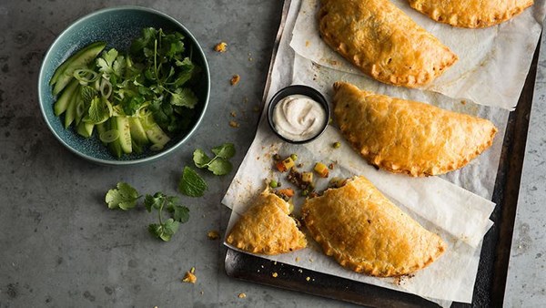 Spicy lamb keema pasties [Matthew Evans]