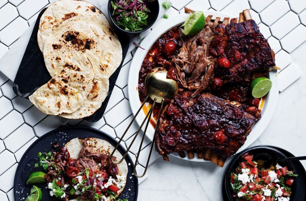 Spicy lamb ribs in smoked chilli and black bean sauce
