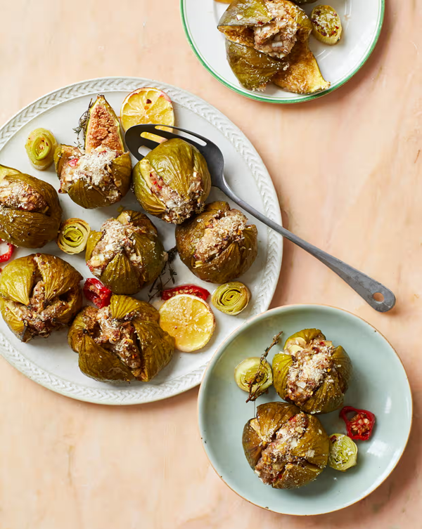 Spicy, lamb-stuffed figs