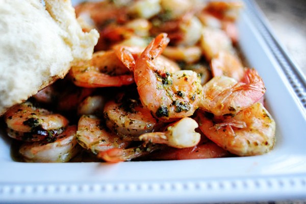 Spicy lemon garlic shrimp