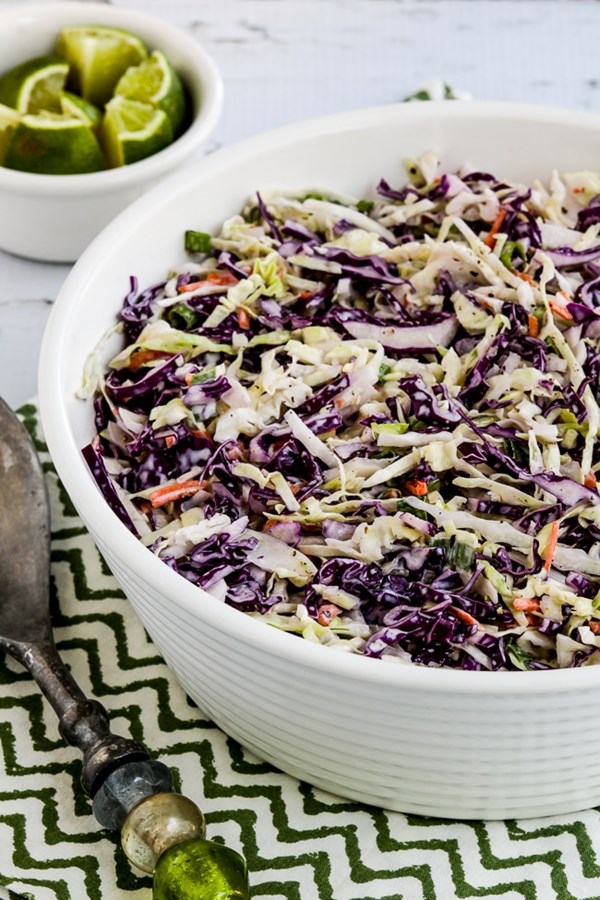 Spicy lime coleslaw