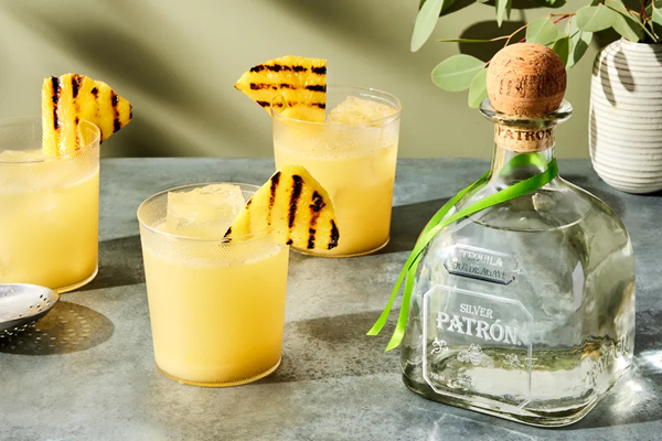 Spicy mango margarita from Lynnette Marrero [mango shrub, grilled pineapple juice]