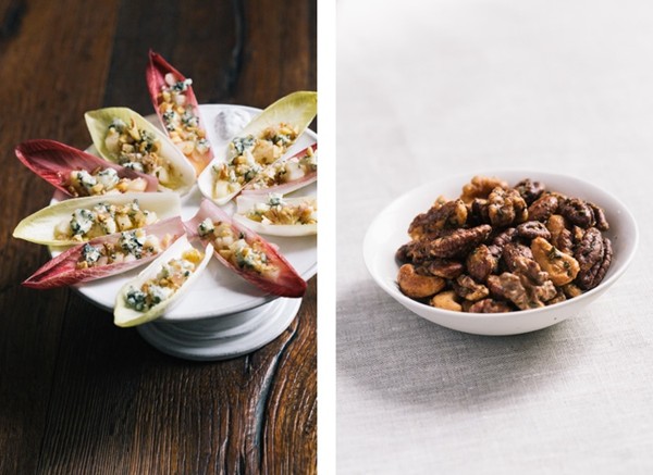 Spicy maple-rosemary cocktail nuts