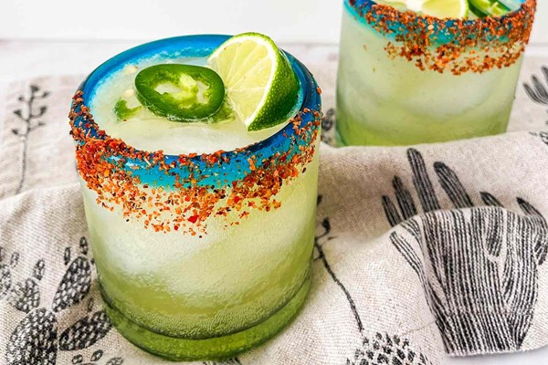 Spicy margarita mocktail 