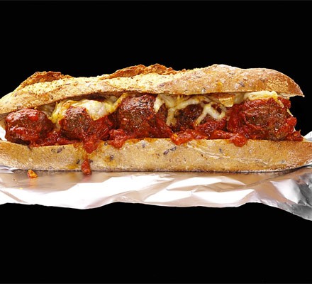 Spicy meatball sub