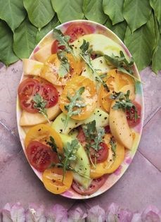Spicy melon salad