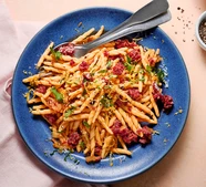 Spicy merguez pasta