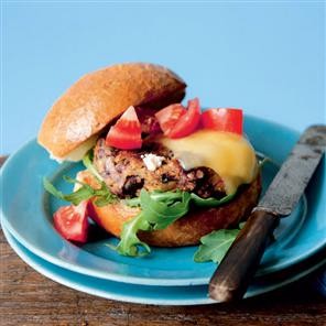 Spicy Mexican bean burgers