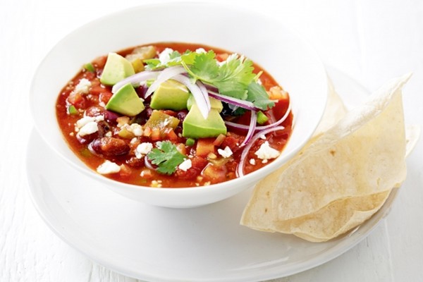 Spicy Mexican bean soup