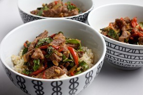 Spicy mint beef