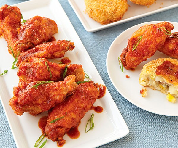 Spicy miso chicken wings
