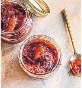 Spicy mixed stone fruit chutney