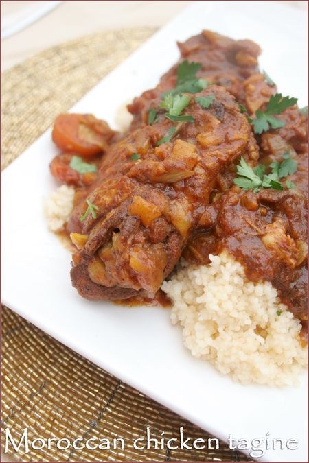 Spicy Moroccan chicken tagine