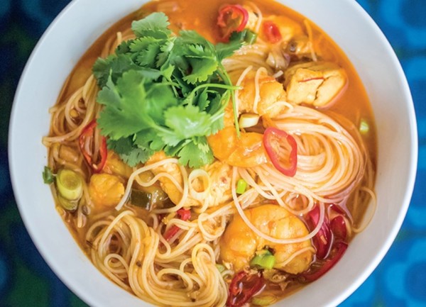 Spicy noodle laksa