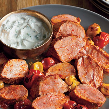 Spicy North African pork tenderloin