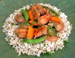 Spicy orange chicken