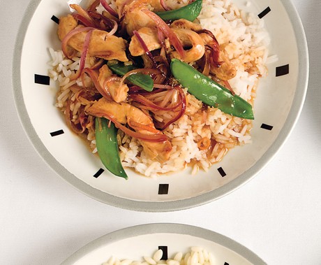 Spicy orange chicken stir-fry