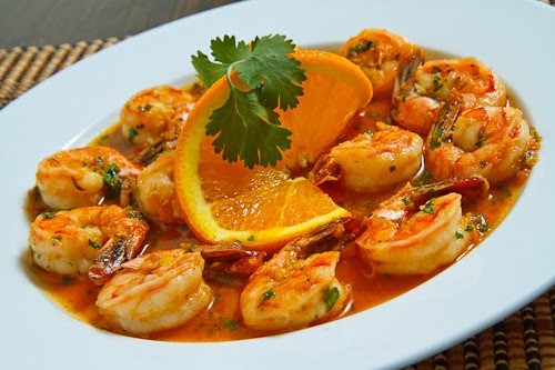 Spicy orange shrimp