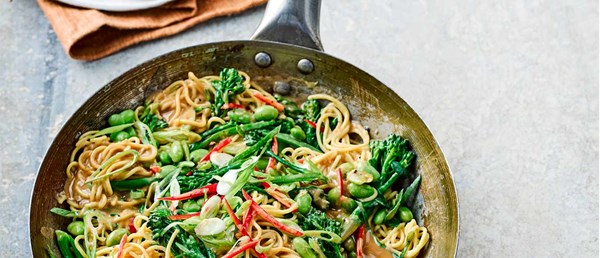 Spicy peanut and Szechuan pepper noodles