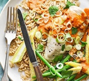Spicy peanut butter chicken breast