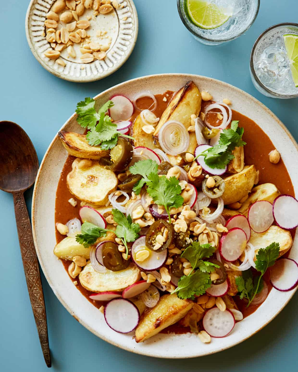 Spicy peanut butter potato salad