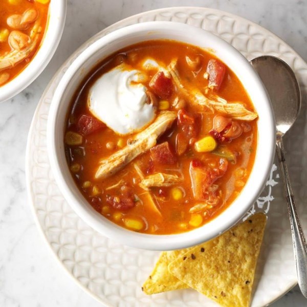Spicy peanut chicken chili
