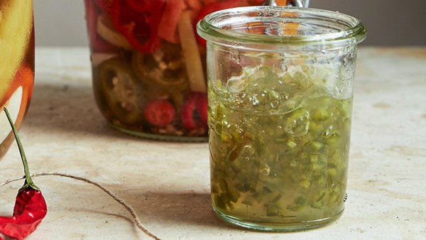 Spicy pepper-mint jelly
