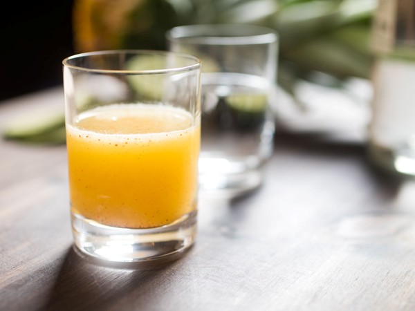 Spicy pineapple-cucumber sangrita