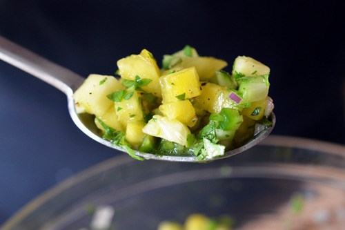 Spicy pineapple salsa