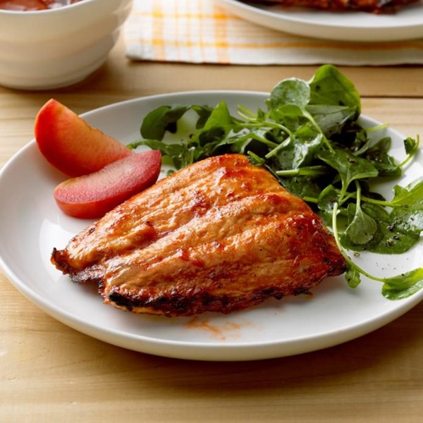 Spicy plum salmon