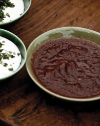 Spicy plum sauce (Tkemali)