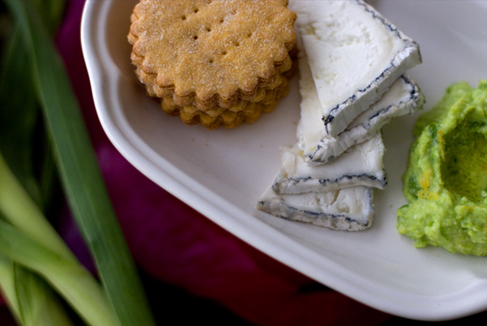 Spicy polenta-cheese crackers