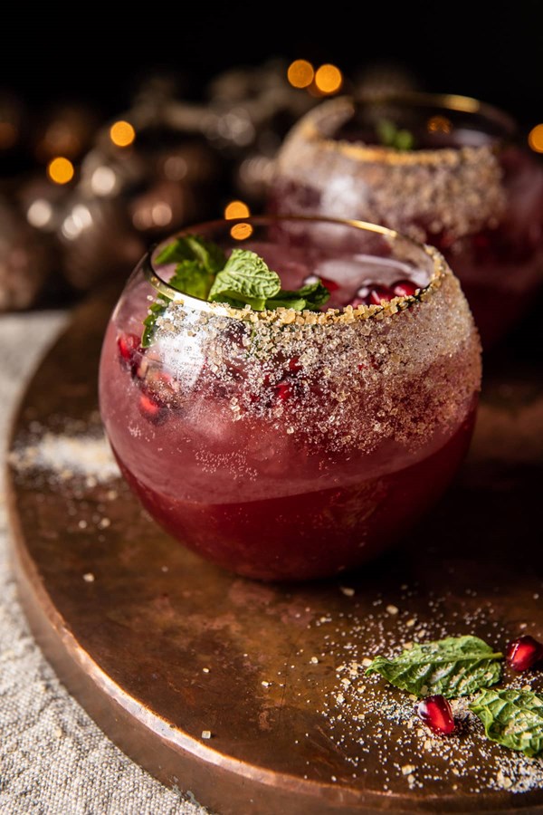 Spicy pomegranate ginger Paloma