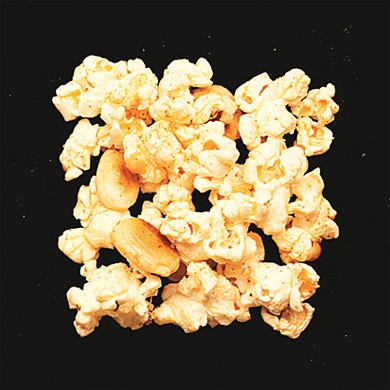 Spicy popcorn with piment d'Espelette and Marcona almonds