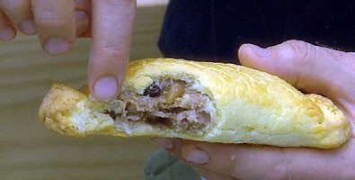 Spicy pork and apple pasties