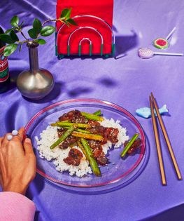 Spicy pork belly stir-fry with celery