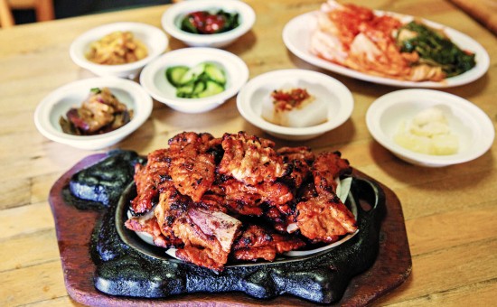 Spicy pork spare ribs (Daeji kalbi)