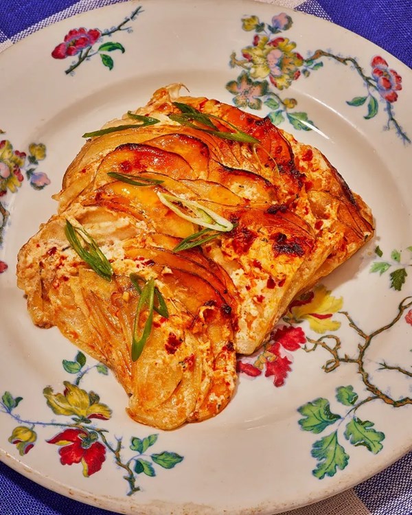 Spicy potato gratin