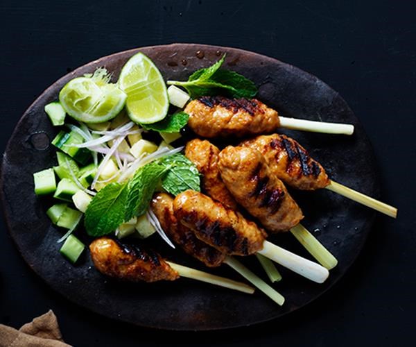 Spicy prawn and lemongrass sticks
