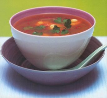 Spicy prawn soup