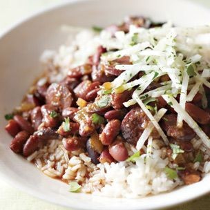 Spicy red bean & chorizo stew