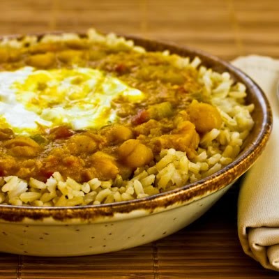 Spicy red lentil and chickpea stew (Paula's Moroccan lentil stew)