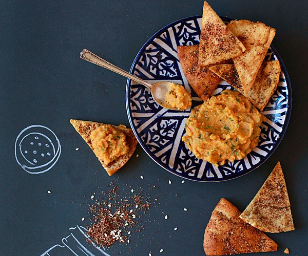 Spicy red lentil dip