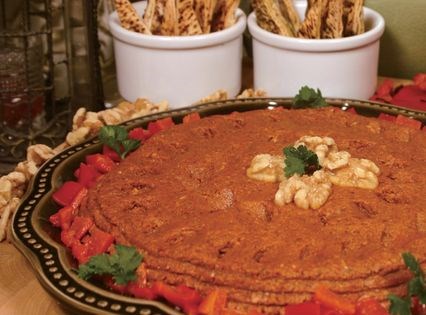 Spicy red pepper and walnut spread (Mouhamarra)