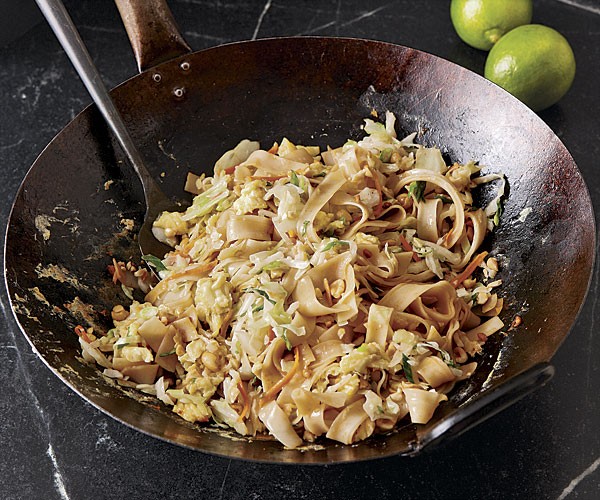 Spicy rice noodle stir-fry