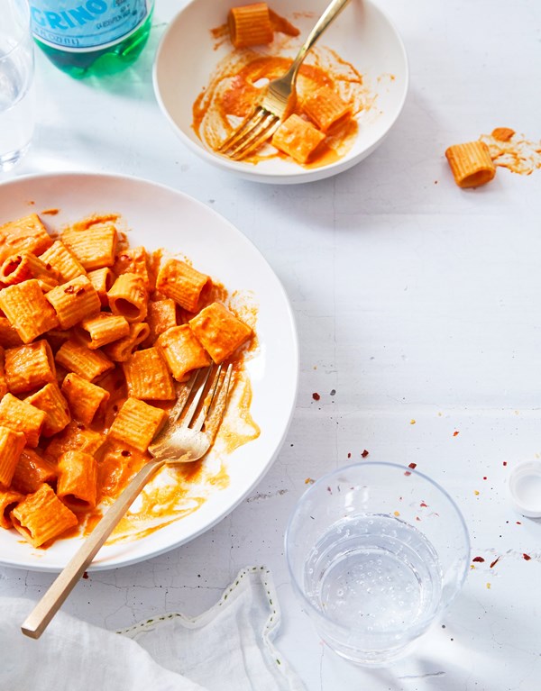 Spicy rigatoni vodka